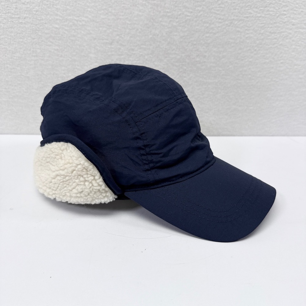Odd Job Hat Size Big Melon Navy Blue Big Winter Fleece Lined Bomber Cap NEW